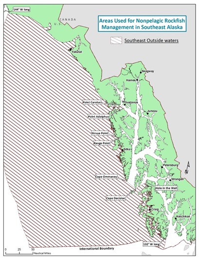 SOUTHEAST ALASKA NONPELAGIC ROCKFISH CLOSURE FOR OUTSIDE WATERS DURING 2017 